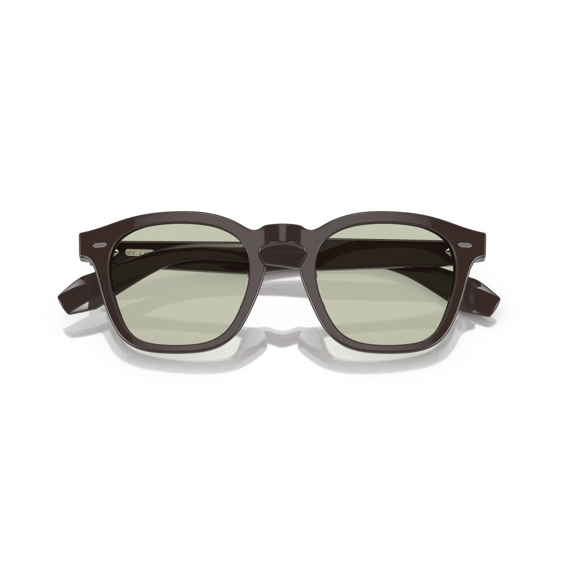 Oliver Peoples 0Ov5527u Classic Square Frame Acetate Sunglasses With Metallic Accents