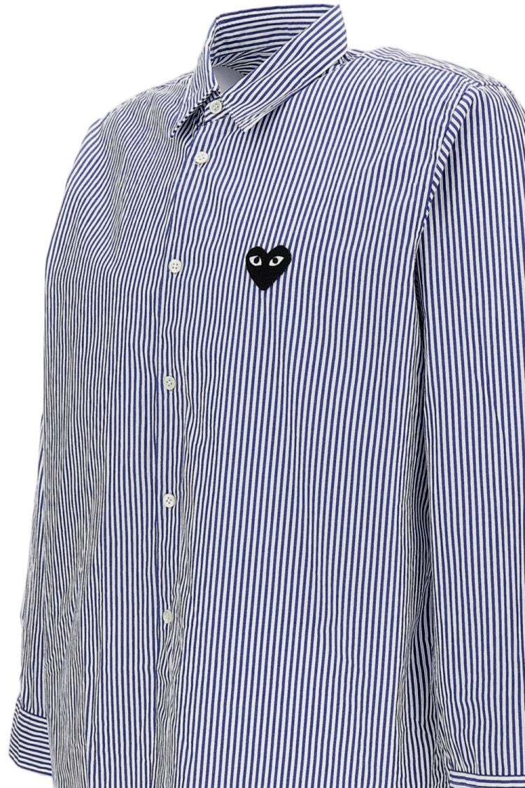 Comme Des Garçons Long-Sleeve Cotton Striped Shirt