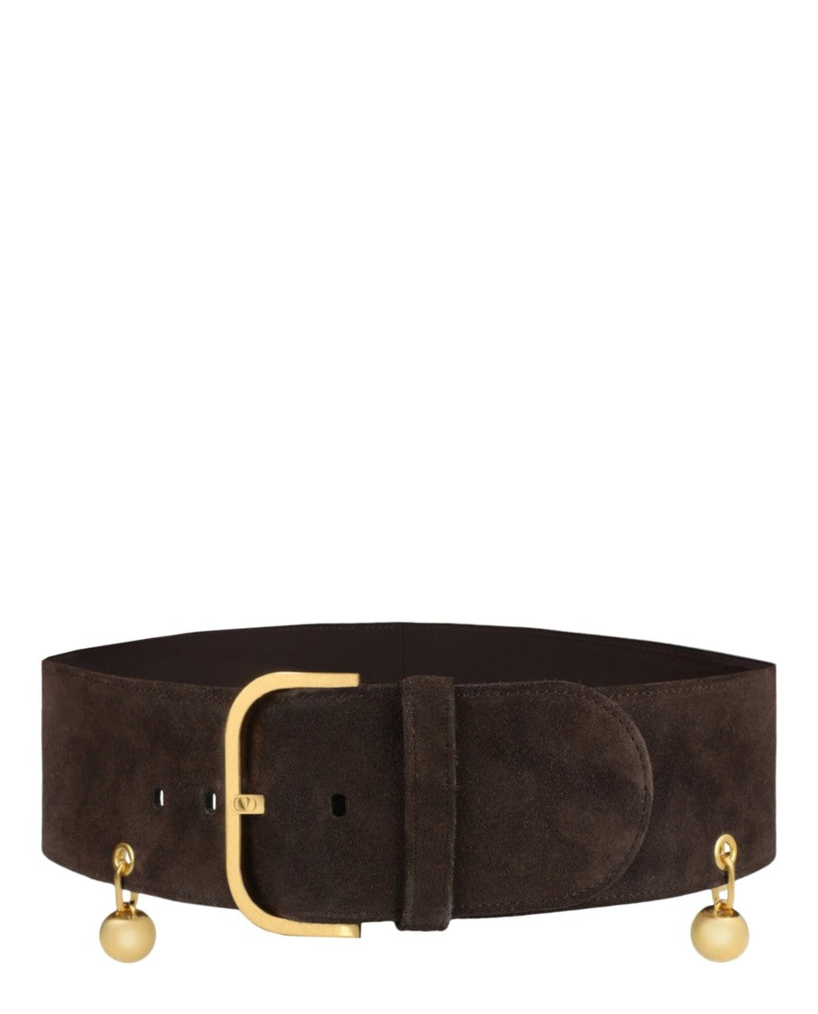 Valentino Wide Suede Belt
