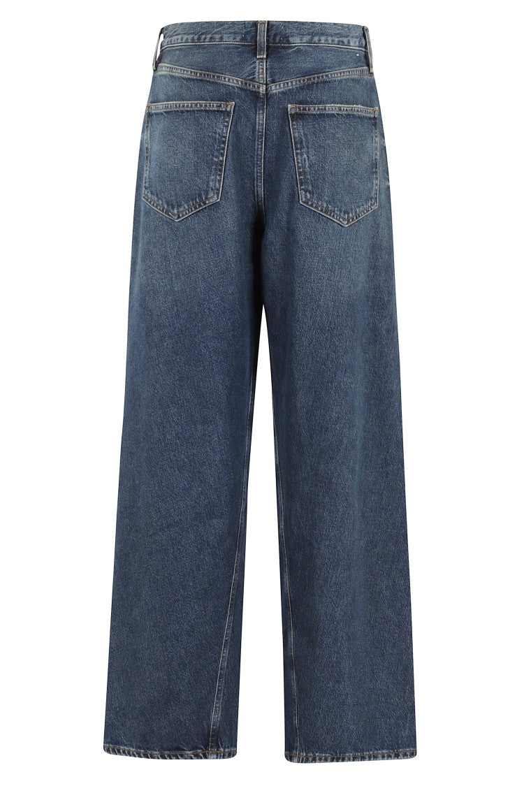 Agolde Wide-Leg Cropped Twist Jeans