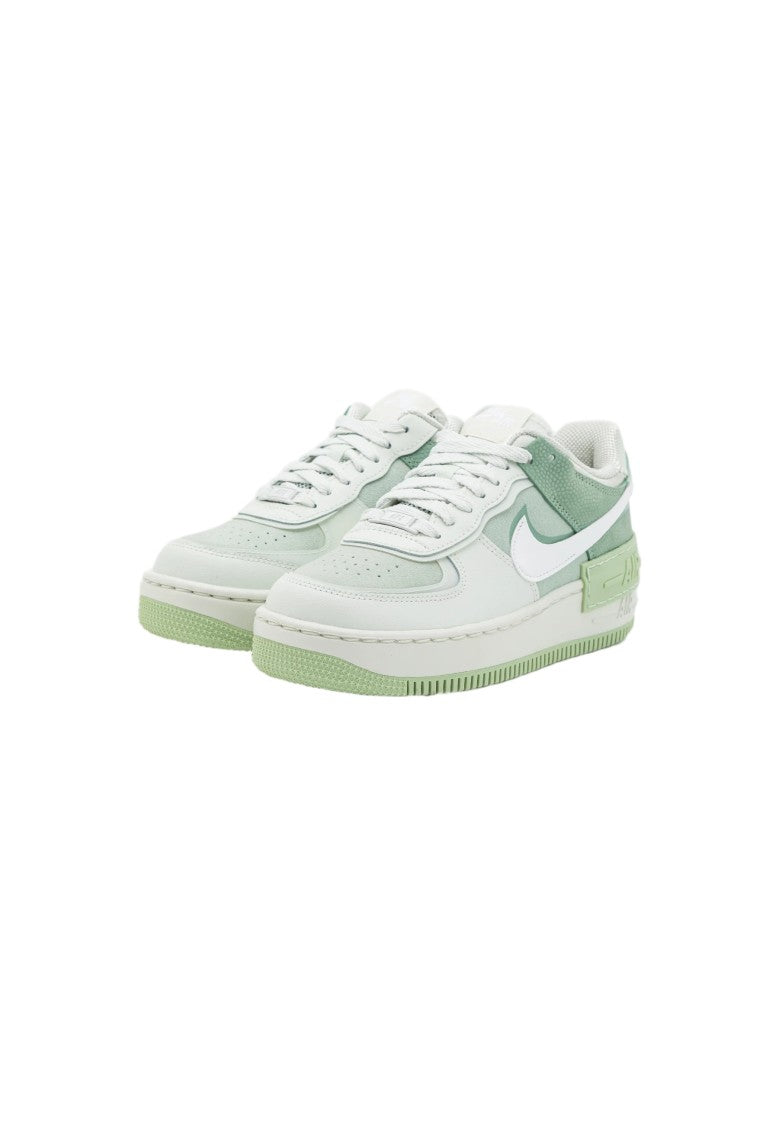 Nike Layered White Sneaker With Pastel Green Accents
