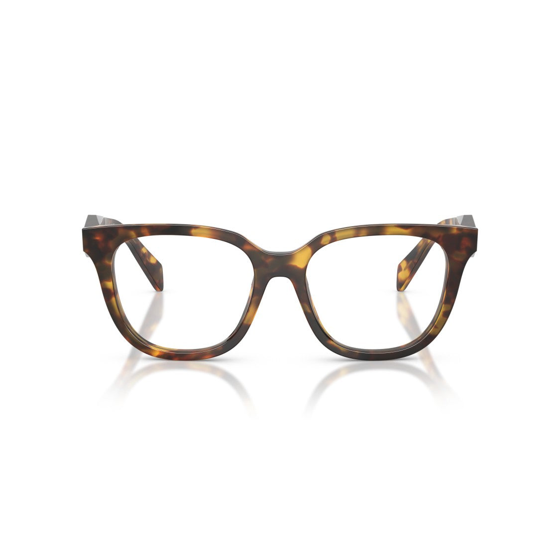 Prada 0Pr C11v Classic Tortoiseshell Square Frame Eyeglasses