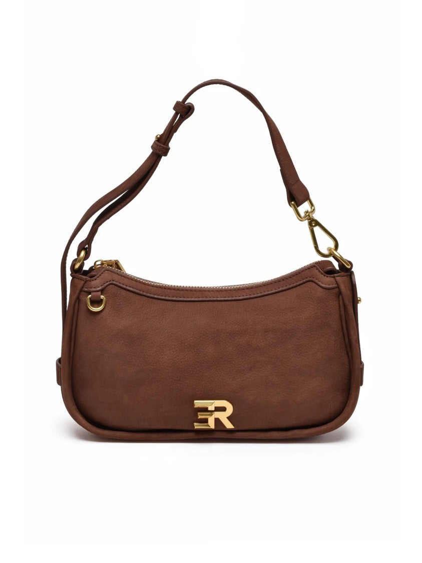 Ermanno Firenze Ermanno Firenze Angelica Shoulder Bag With Gold-Tone Hardware And Adjustable Strap