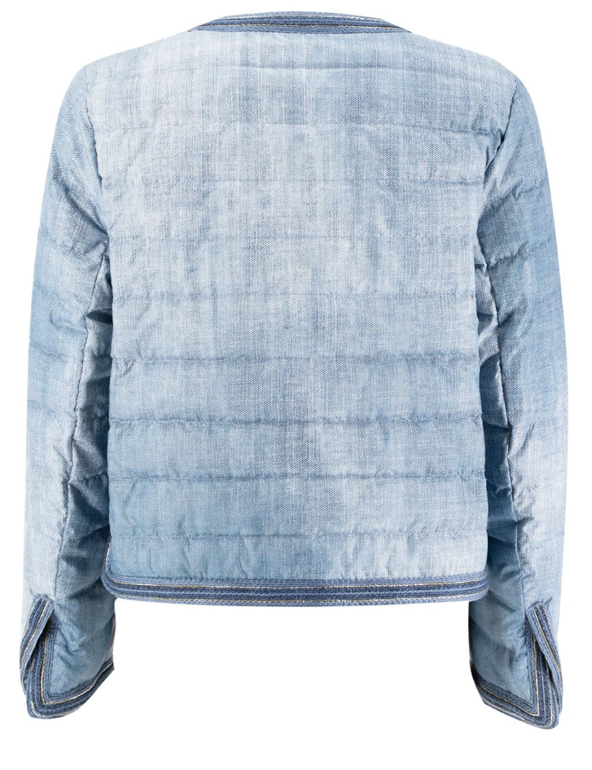 Ermanno Scervino Quilted Jacket With Vintage Wash