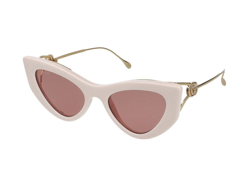 Gucci Sunglasses Gucci Gg1565s 003 Ivory Gold Red 52/20/120