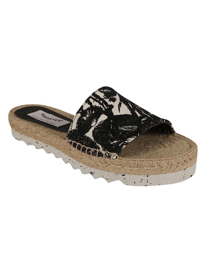 Stella Mccartney Wide Strap Sandals With Black