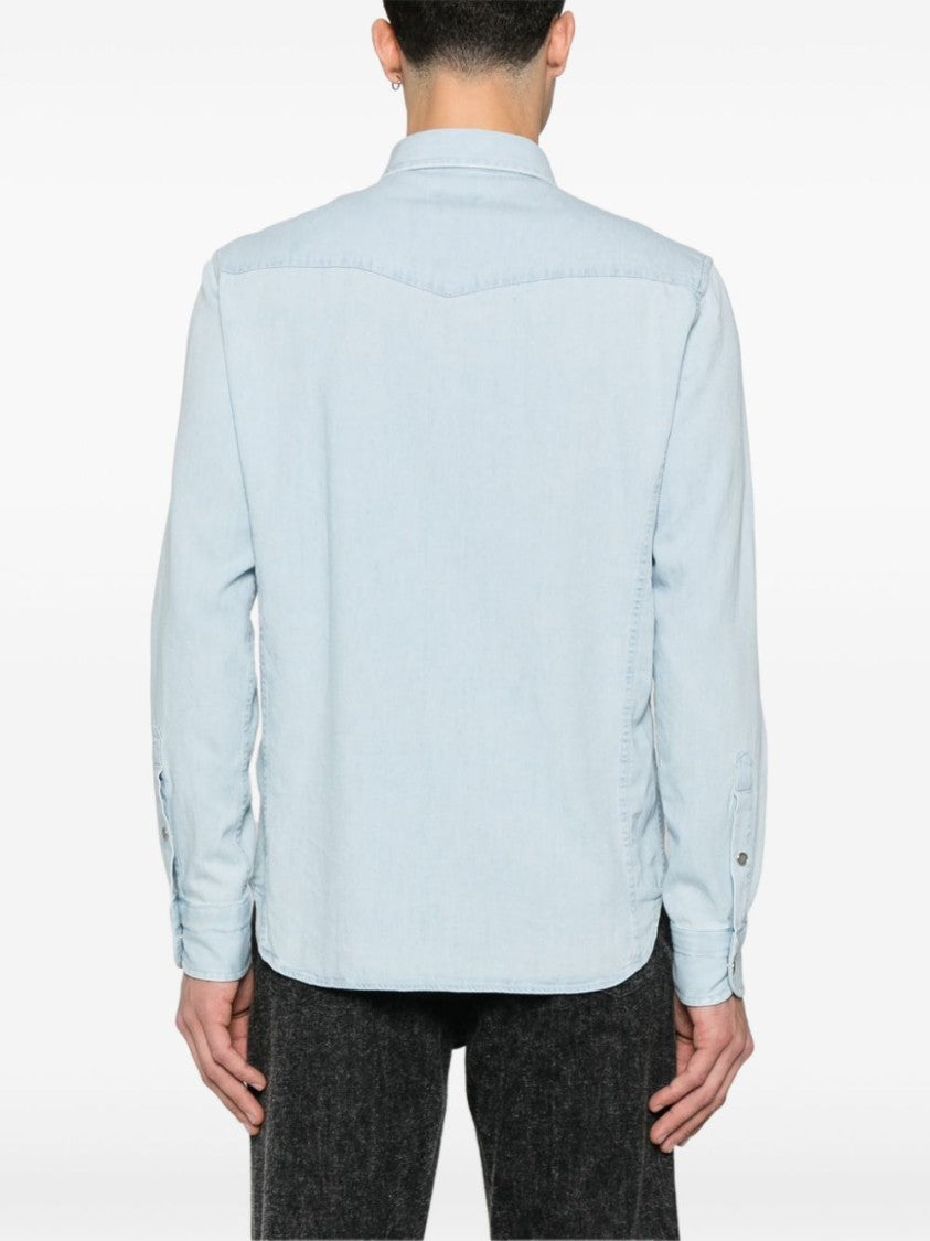 Tom Ford Light Blue Cotton Denim Shirt
