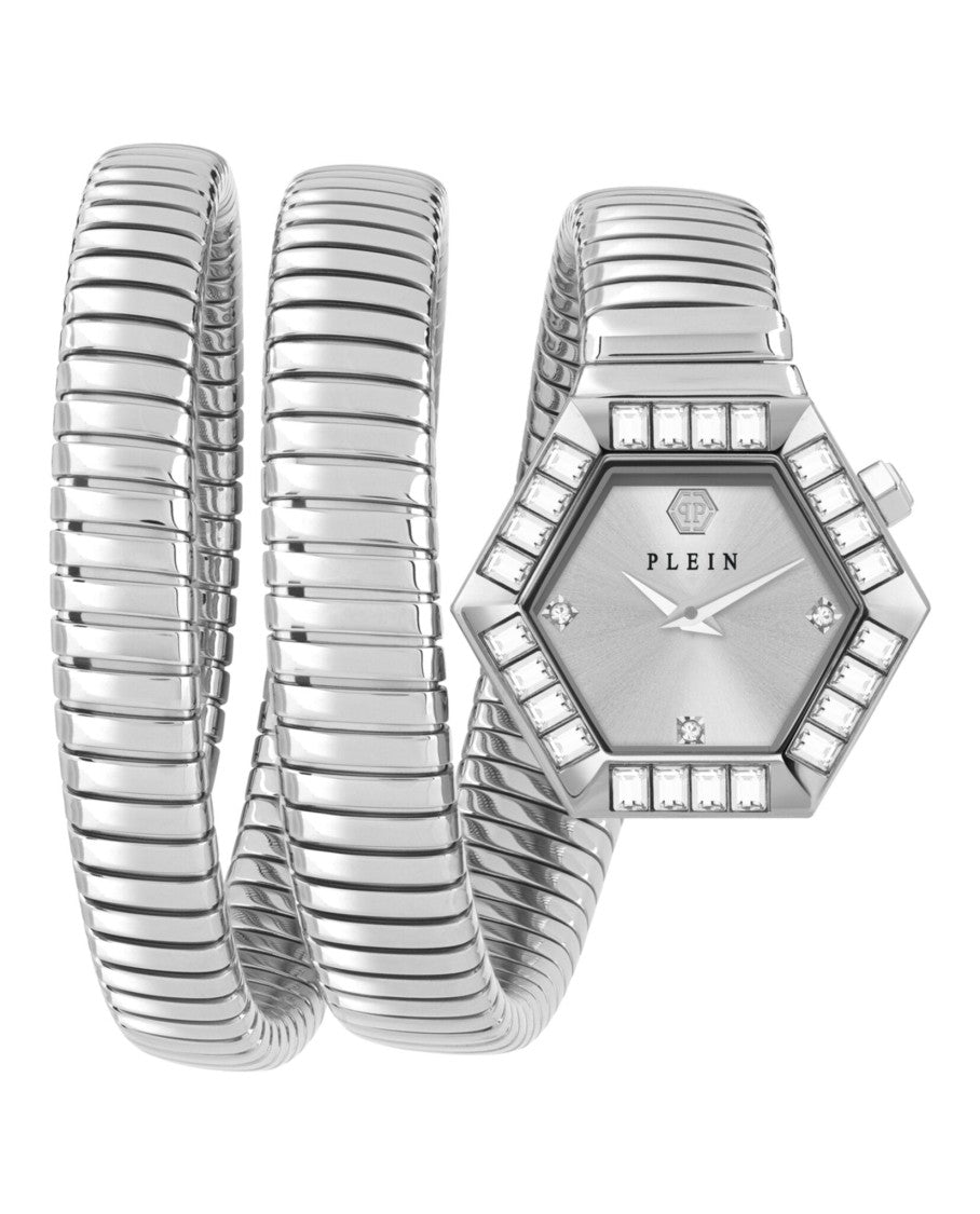 Philipp Plein $Nake Hexagon Crystal Watch