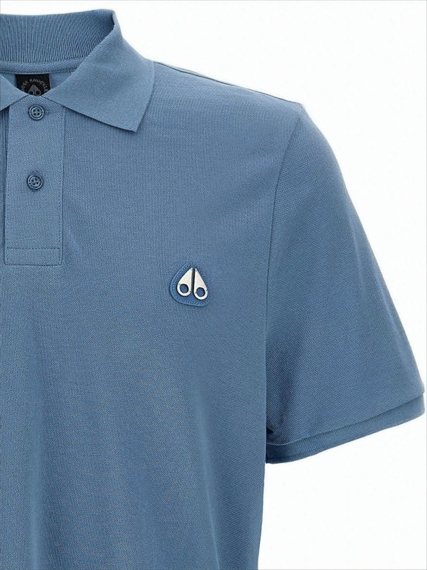 Moose Knuckles Polo Shirt In Textured Cotton With Classic Collar