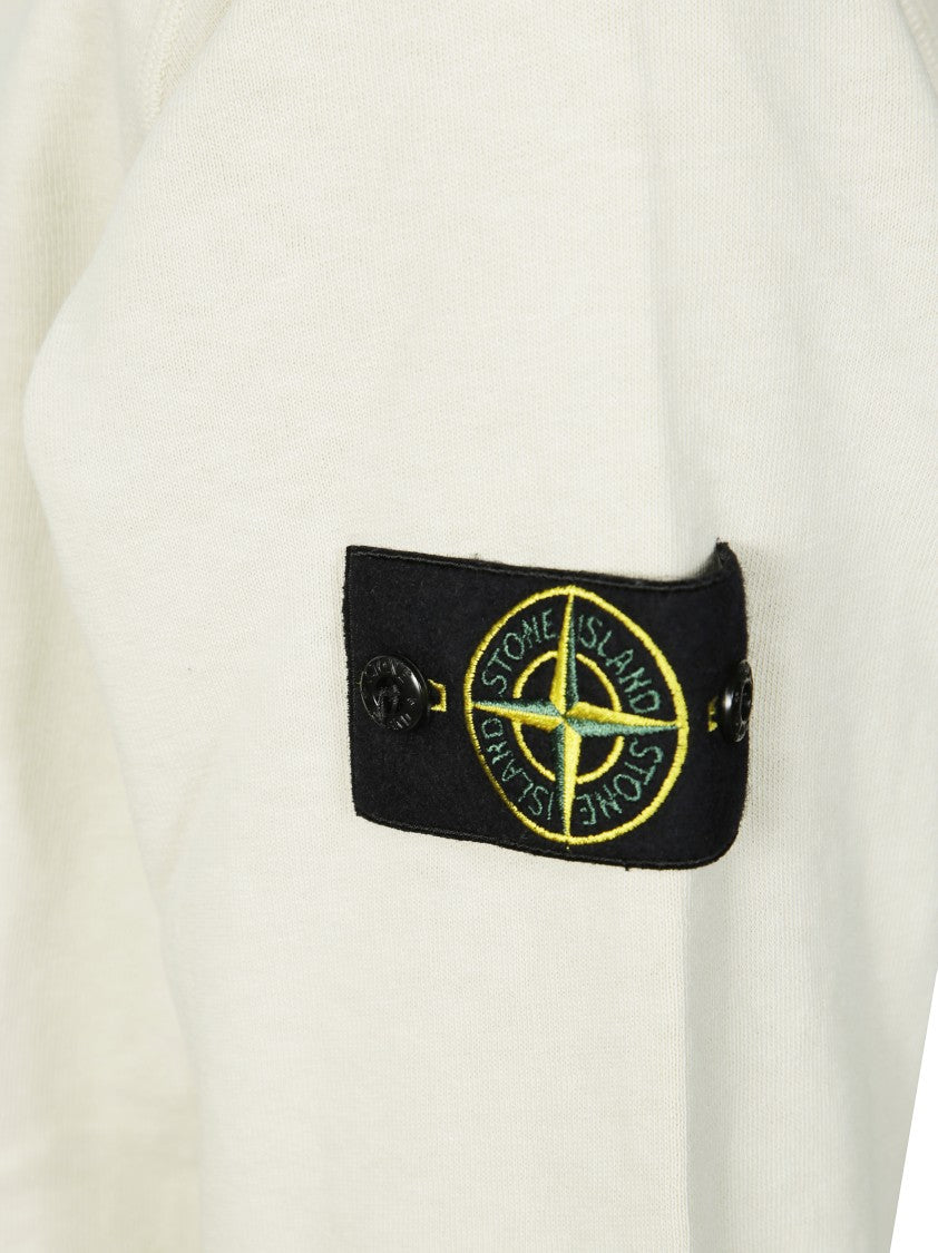 Stone Island Crew Neck Sweatshirt With Subtle Logo Patch