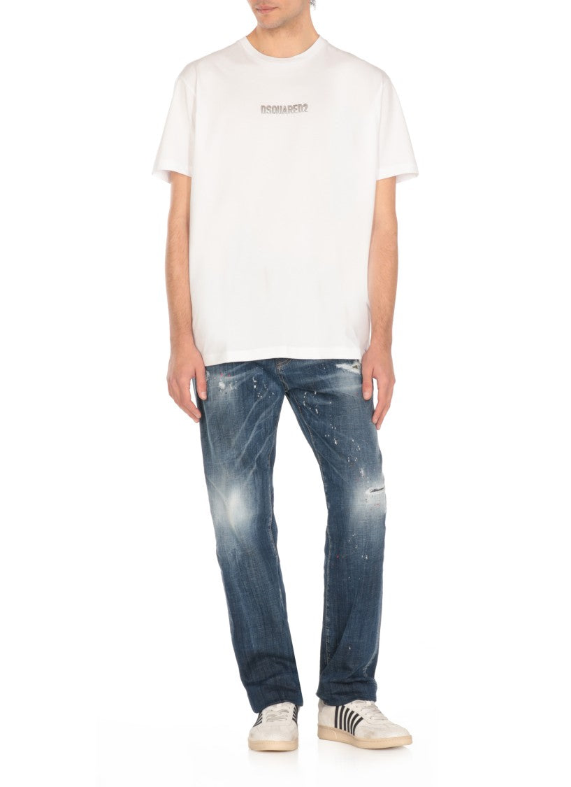 Dsquared2 Blue Cotton Jeans
