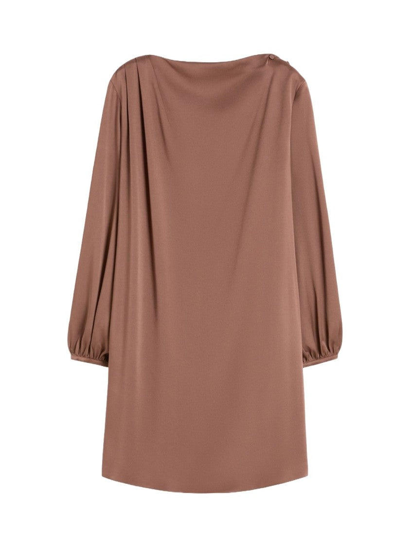 Max Mara Fluid Bronze Dress With Subtle Sophistication