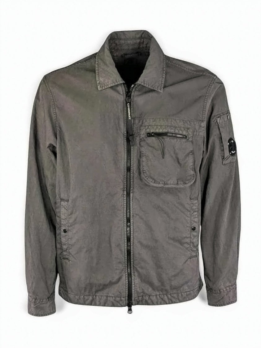 C.P. Company Polyamide Casual Jacket With Classic Collar And Functional Pockets