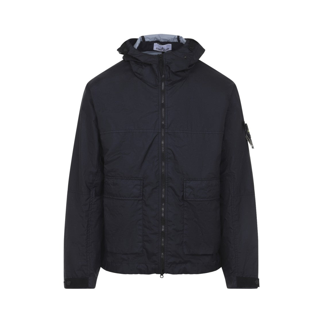 Stone Island Navy Blue Short Parka