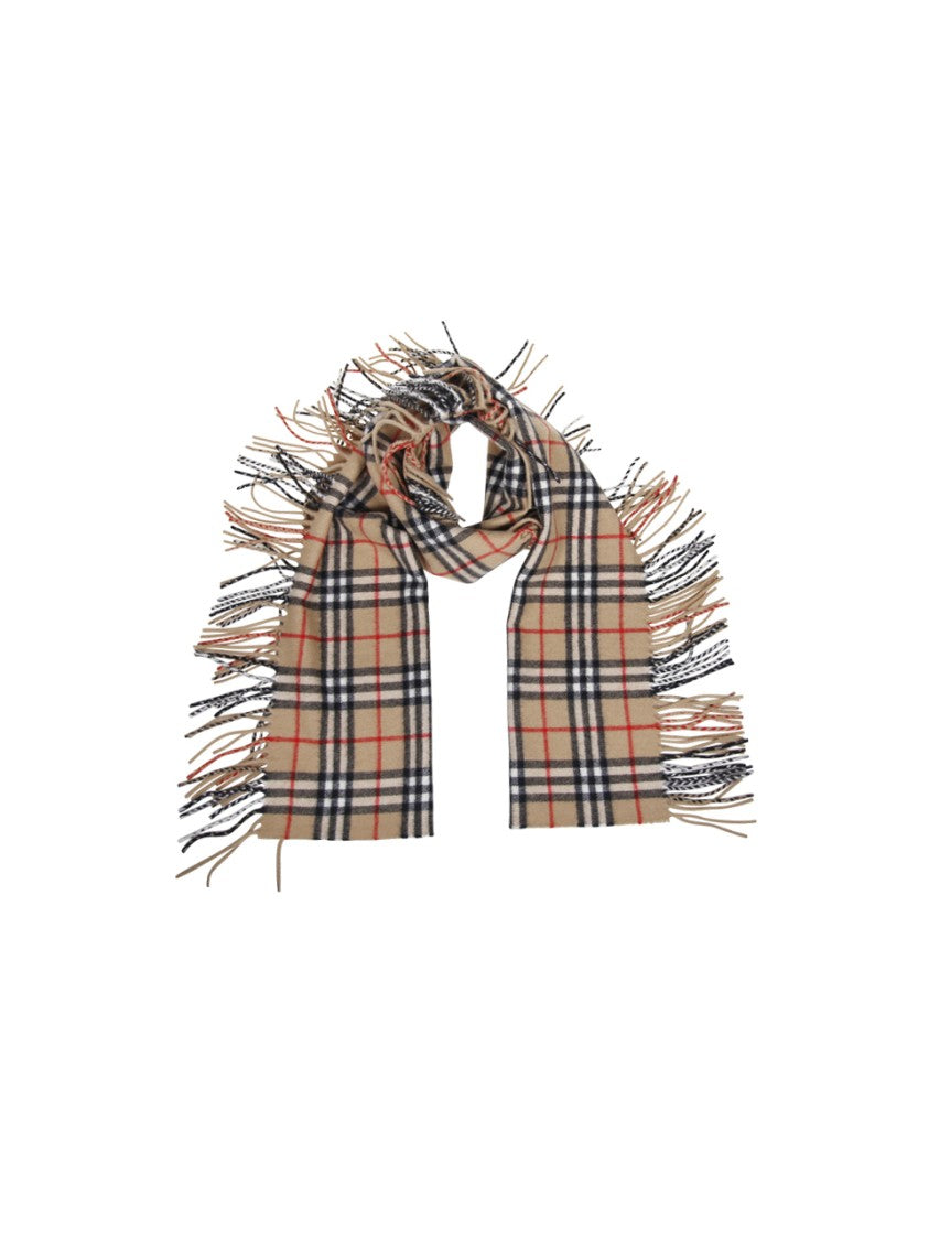 Burberry Cashmere Check Pattern Scarf