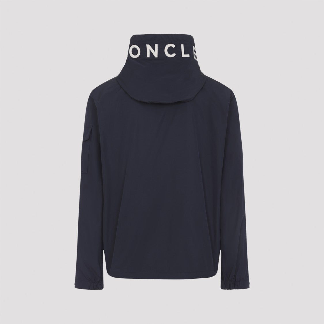Moncler Minimalist Black Lightweight Jacket With Adjustable Hood