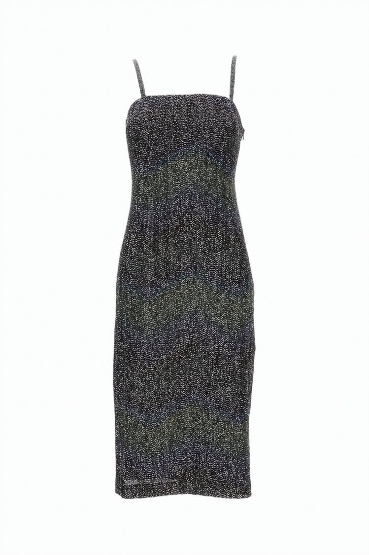 Missoni Multicolor Sequins Greek Key Mini Dress