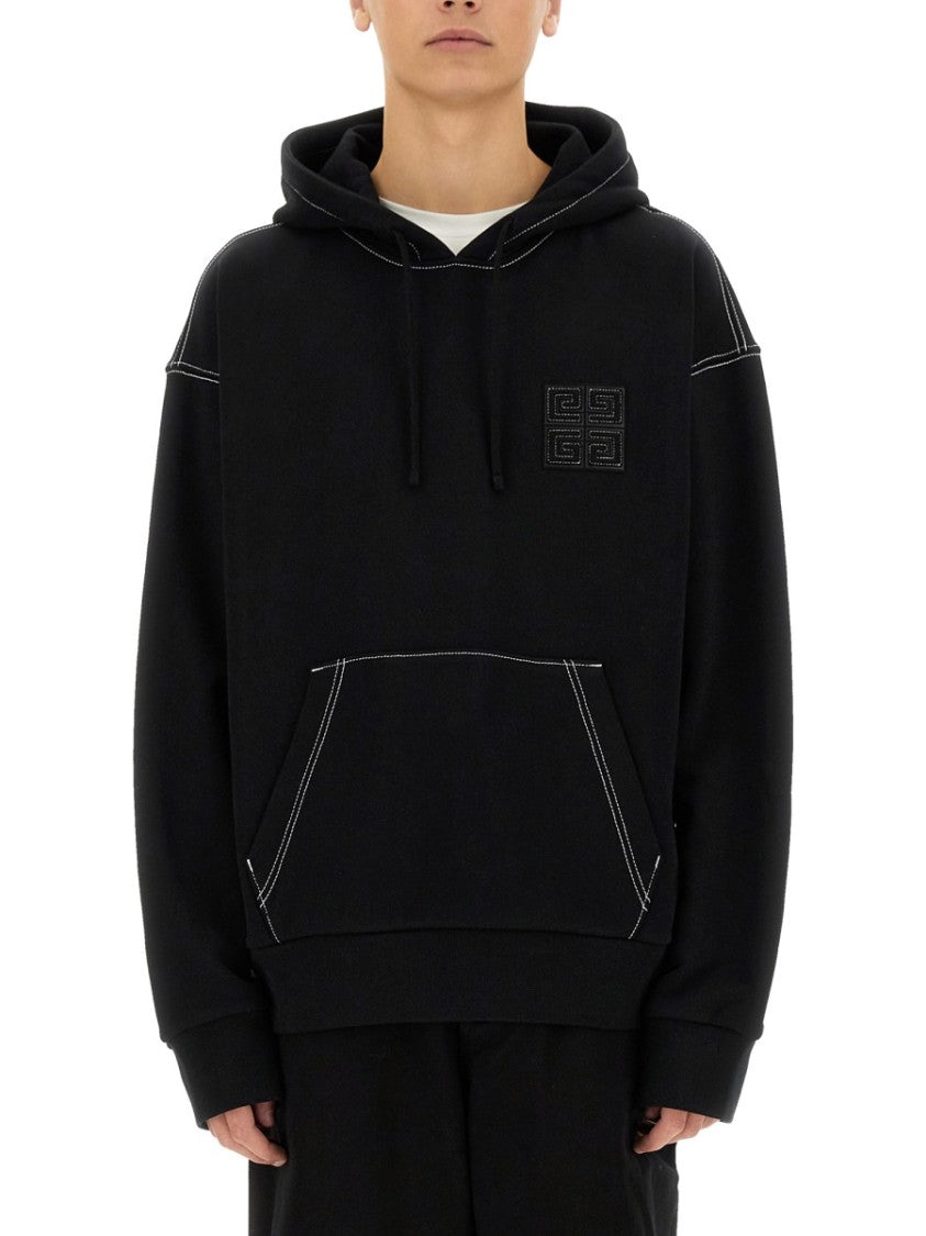 Givenchy Relaxed-Fit Black Hoodie With Drawstring