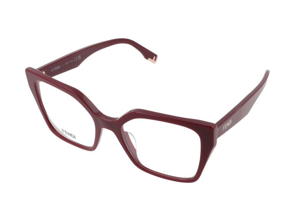 Maison Fendi Fe50002i Black Rectangular Frame Glasses