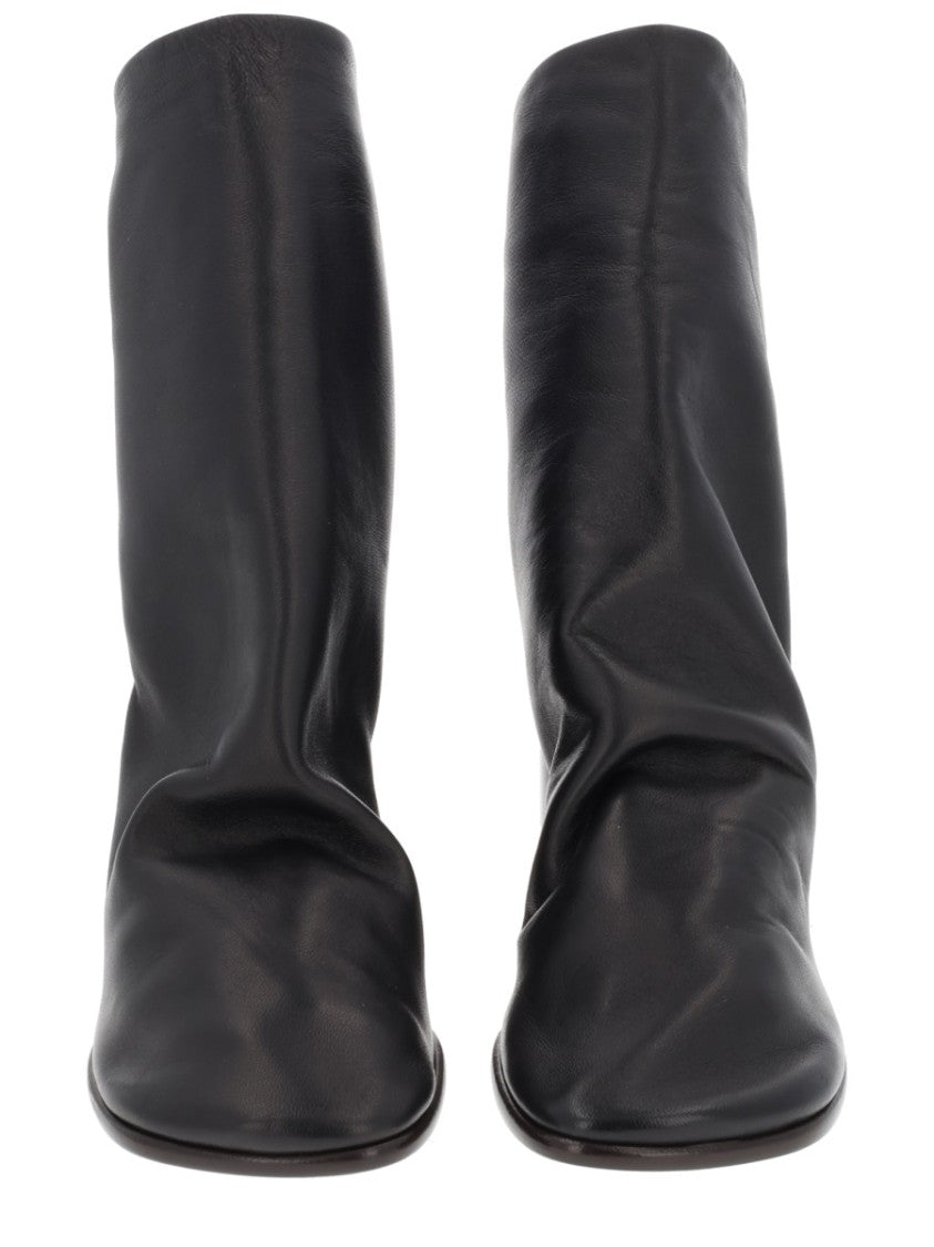 Lemaire Glove 80 Black Lamb Leather Boots