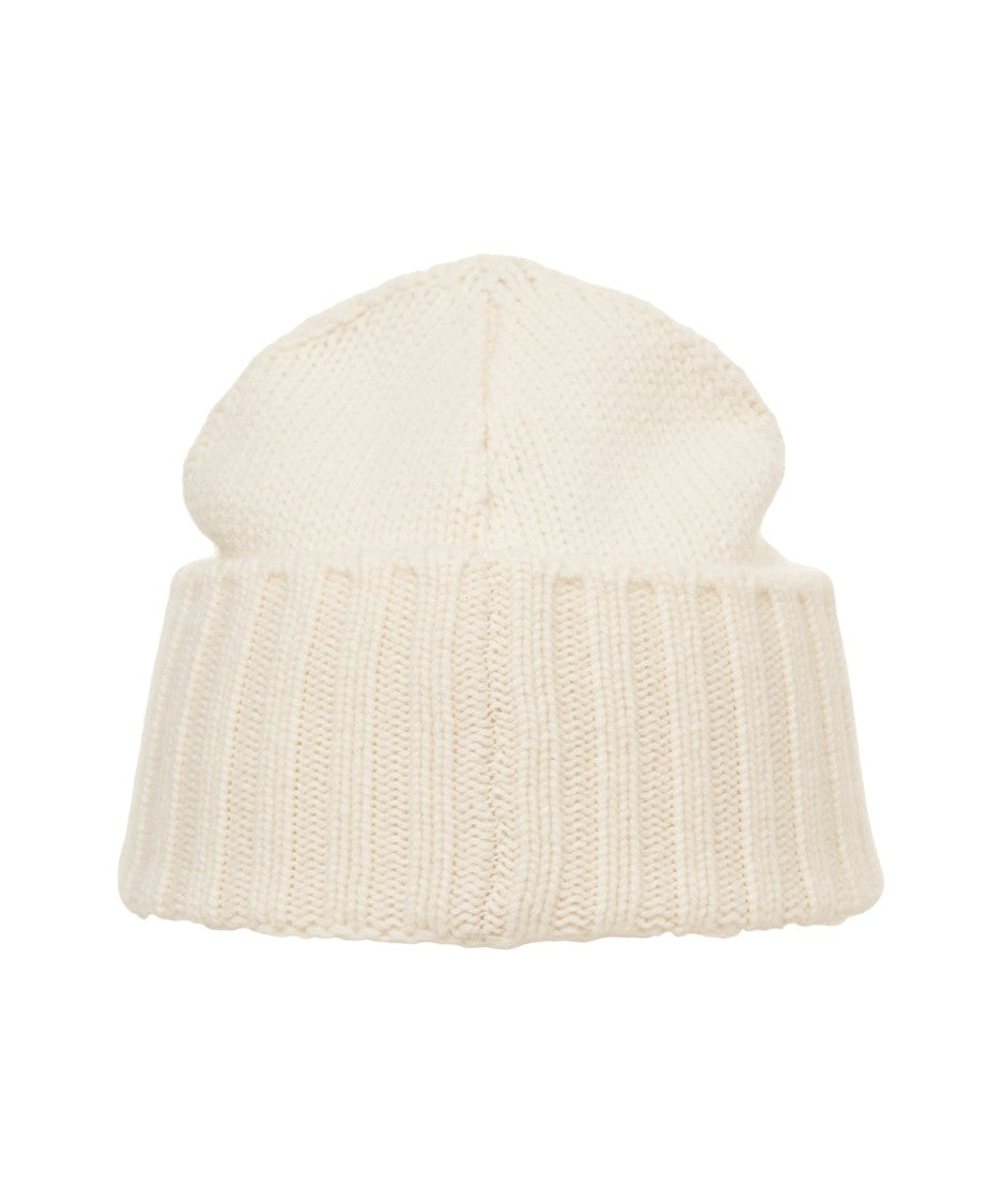 Kangra Ribbed Cashmere Beanie With Wide Folded Cuff