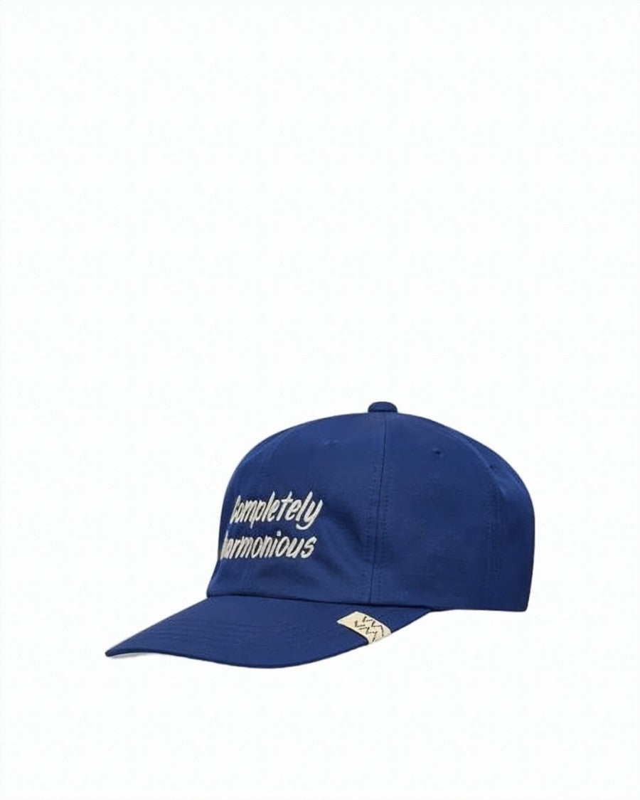 Visvim Deep Blue Wool-Silk Blend Cap With Embroidered Details