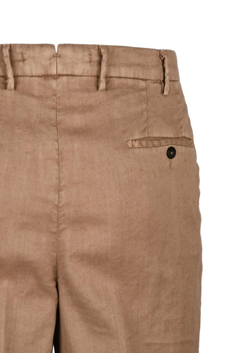 L.B.M. 1911 Brown Linen Cotton Trousers