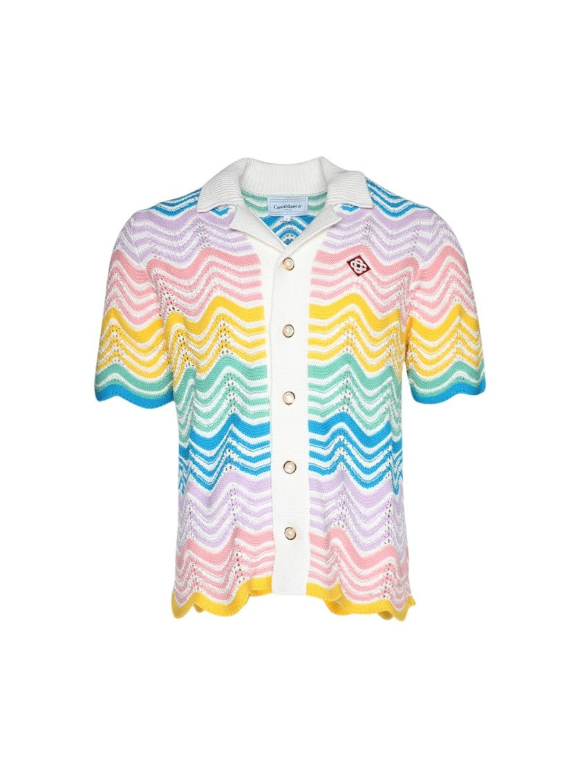 Casablanca Knit Wave Shirt Gradient