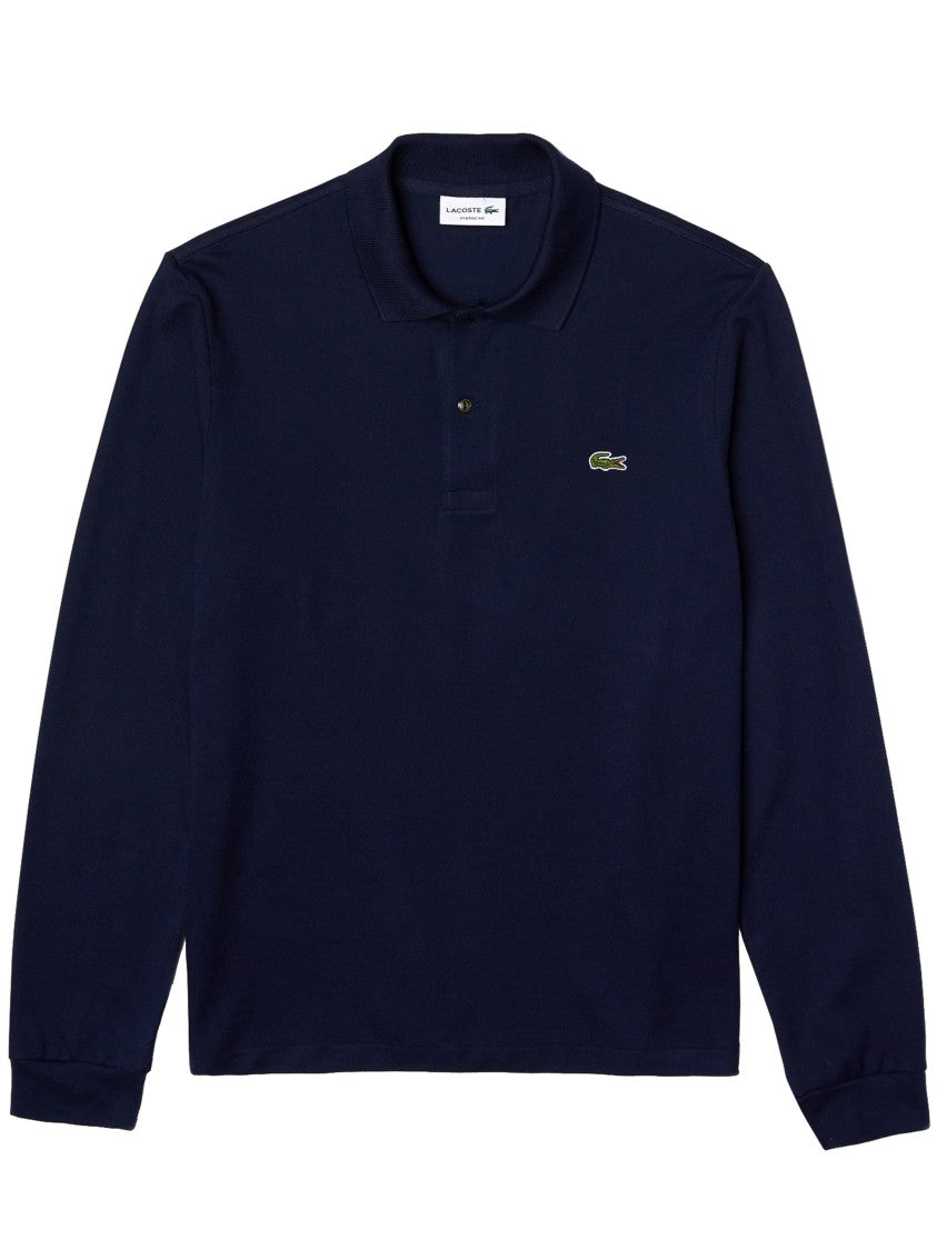 Lacoste Long-Sleeve Cotton Piqué Polo Shirt