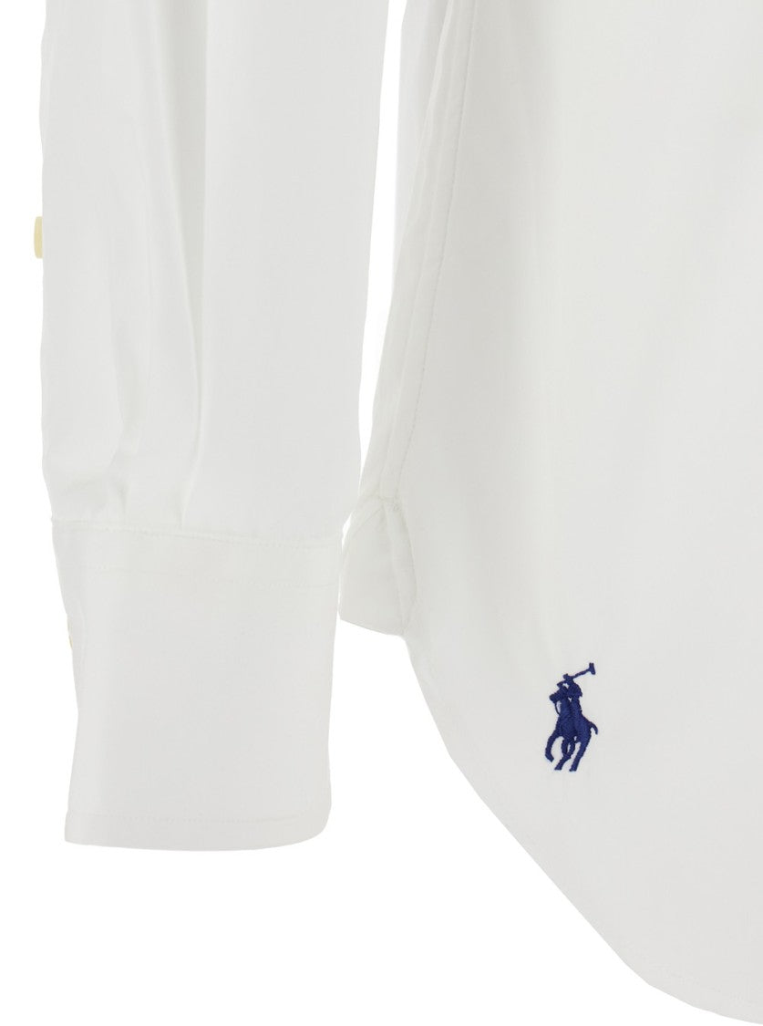 Polo Ralph Lauren White Shirt With Pointed Collar