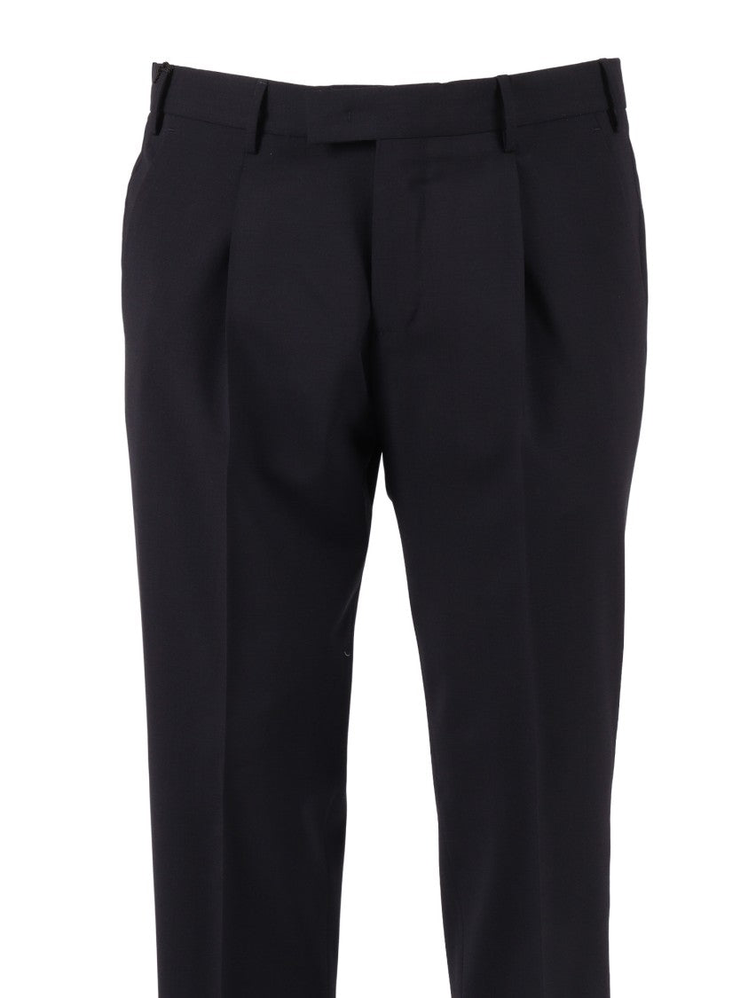 Pt01 Master Single Pleat Straight-Leg Pants