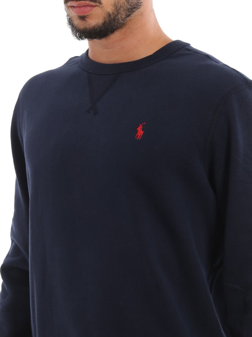 Polo Ralph Lauren Navy Blue Cotton Sweatshirt
