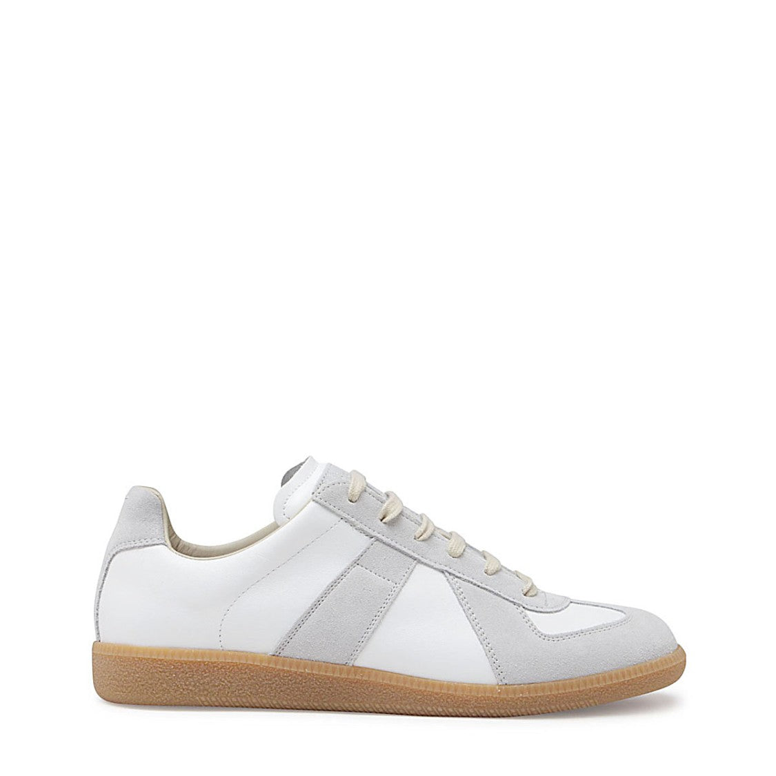 Maison Margiela White And Grey Leather Replica Sneakers