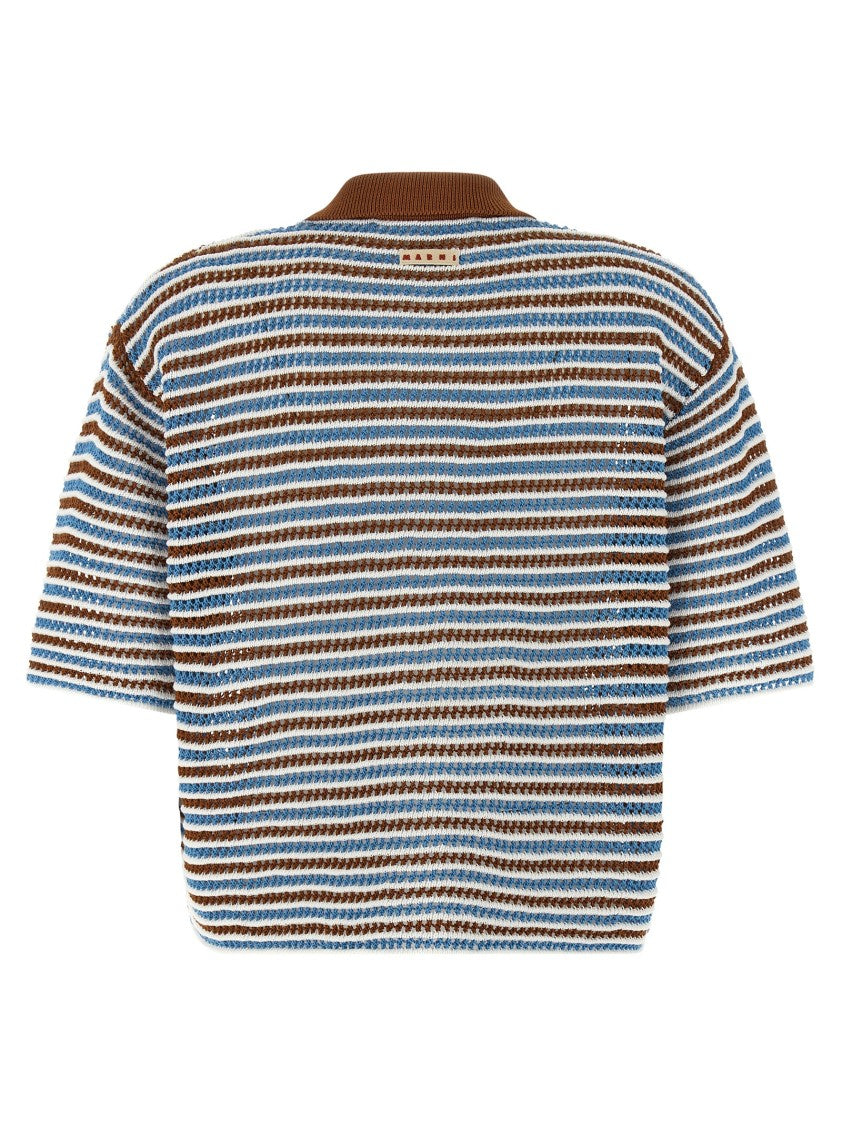 Marni Striped Crochet Cardigan