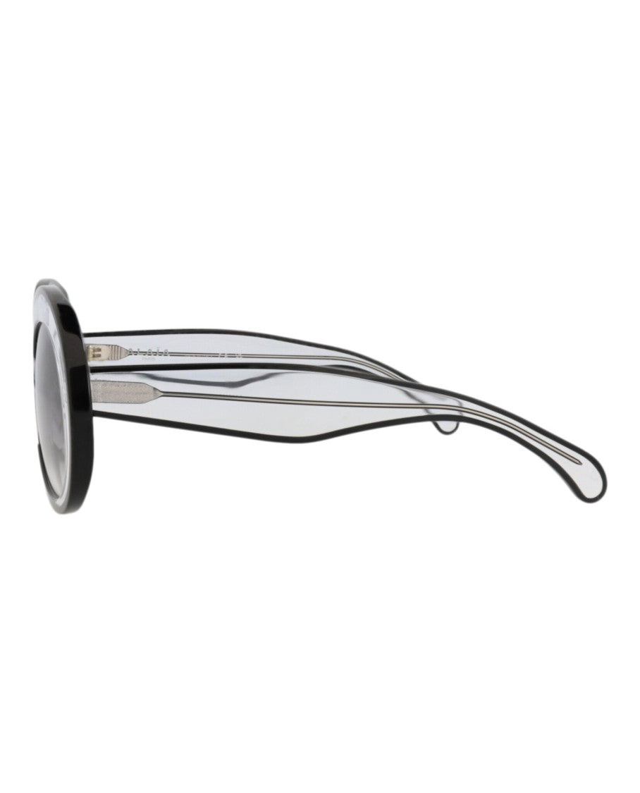 Alaïa Round-Frame Acetate Sunglasses With Two-Tone Design