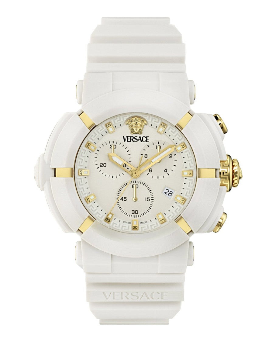 Versace Real Active Chrono Silicone Watch