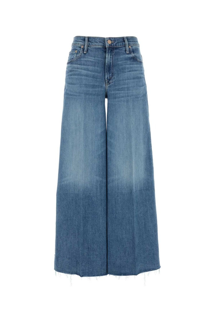 Mother Stretch Denim The Swisher Wide-Leg Jeans