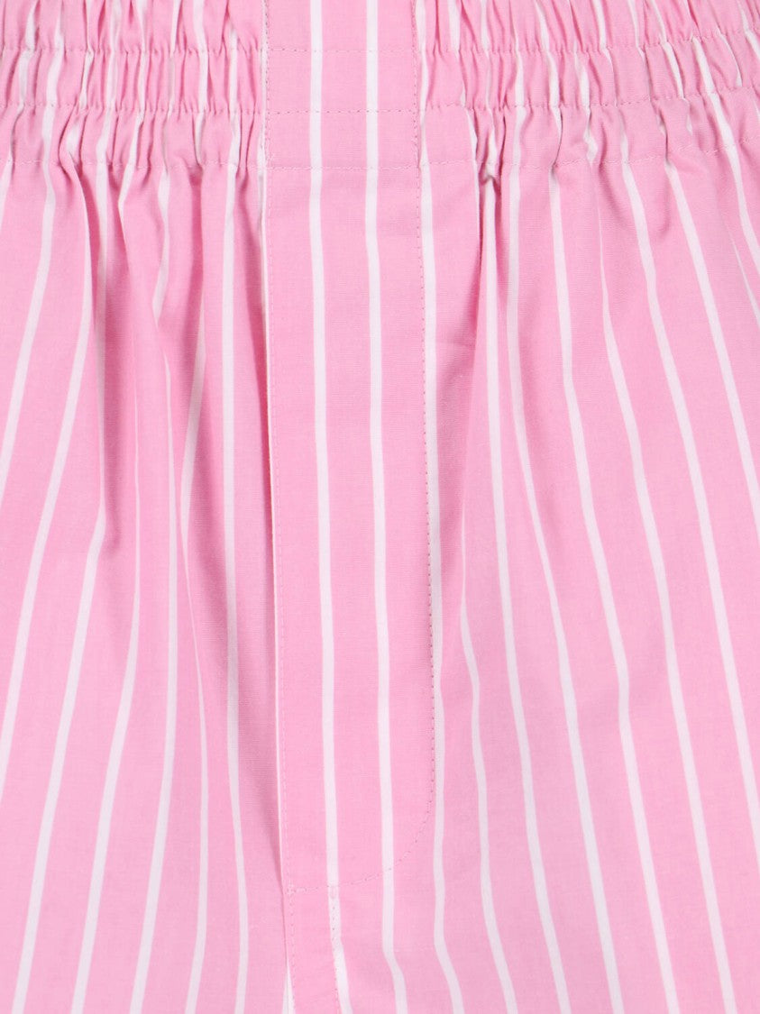 Balenciaga Pink Striped Shorts