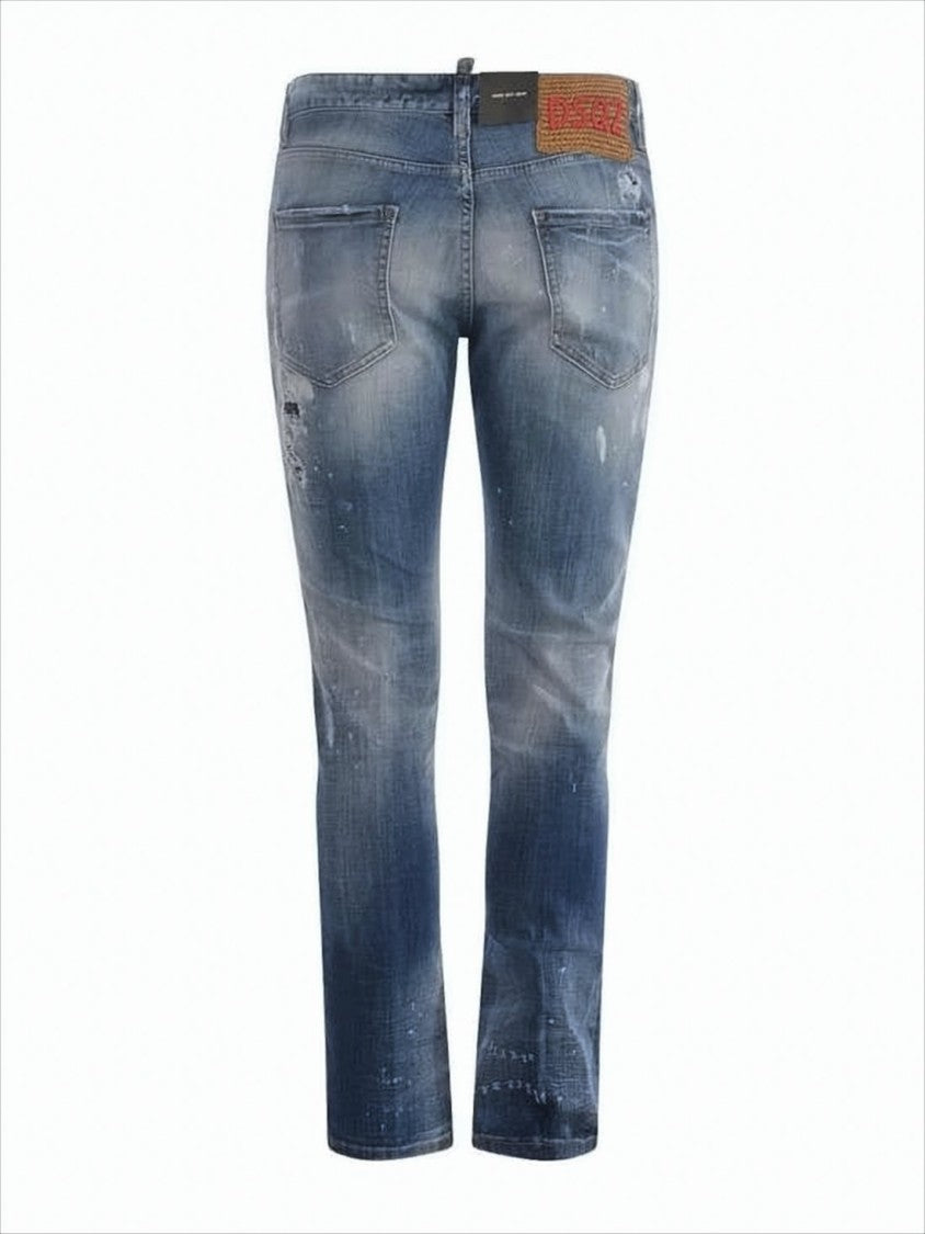 Dsquared2 Distressed Slim Fit Denim Pants