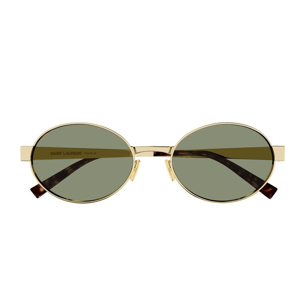 Saint Laurent Sl 692 Linea Sl Logo Oval Gold Metal Sunglasses