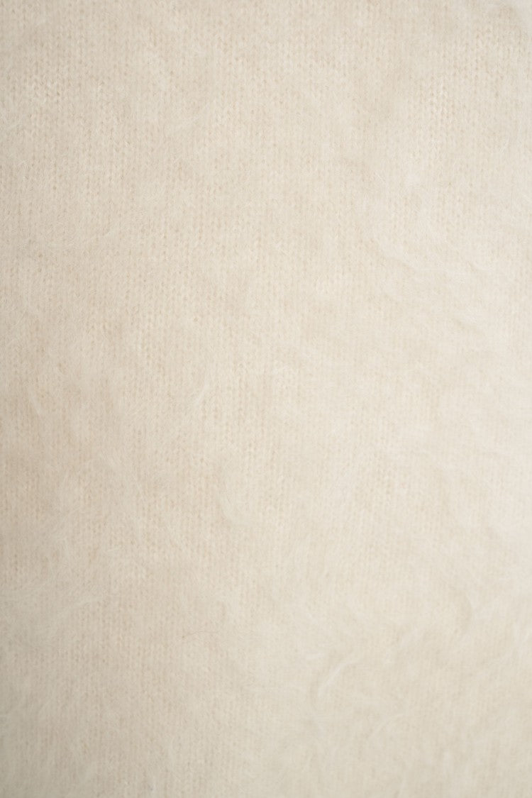 Soft Goat Cashmere Polo With Soft Brushed Texture