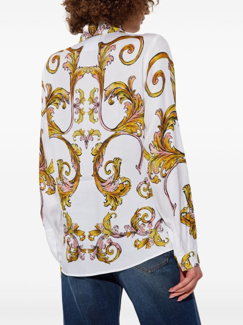 Versace Jeans Couture Long-Sleeved Shirt With Concealed Button Fastening