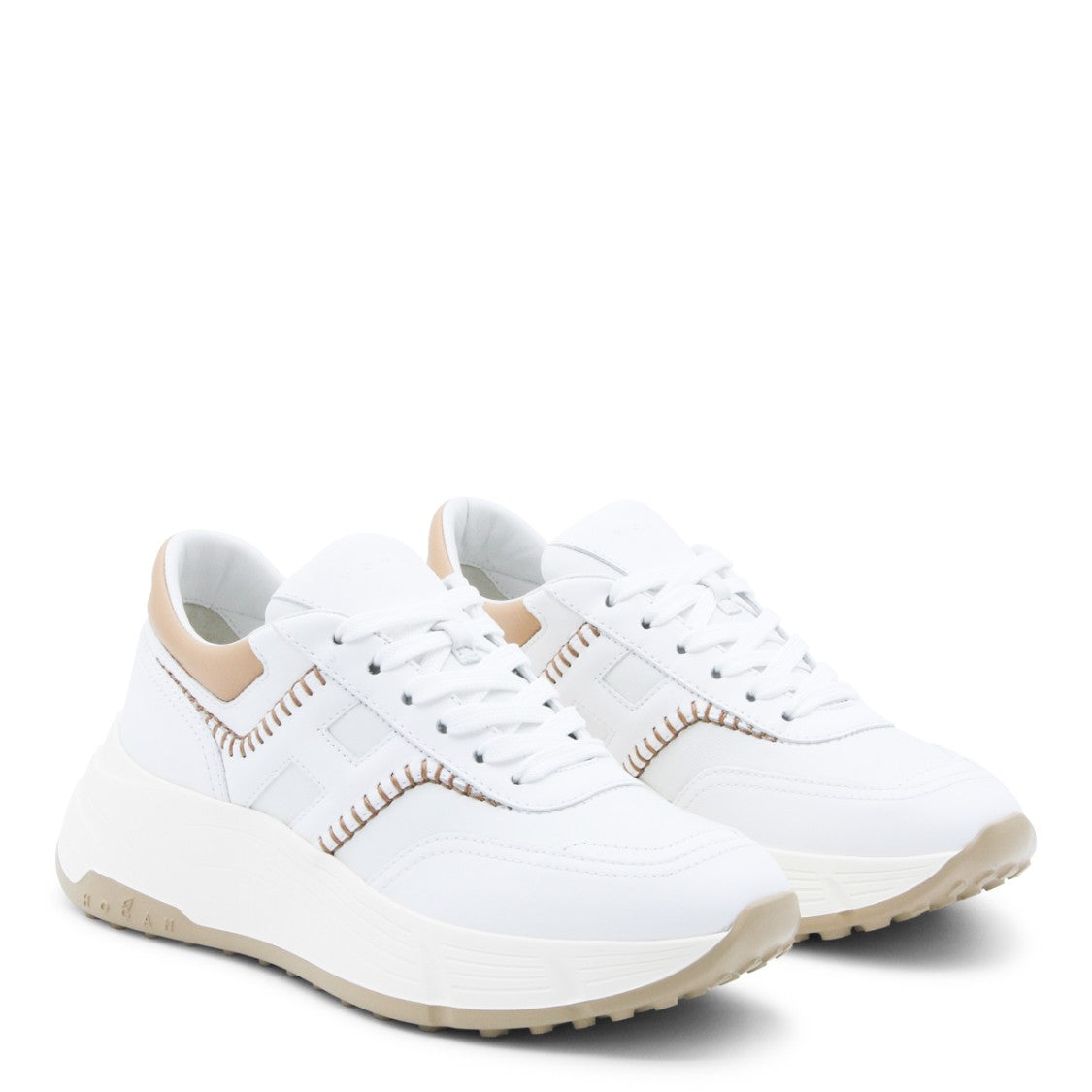 Hogan Low-Top White Sneakers With Streamlined Design