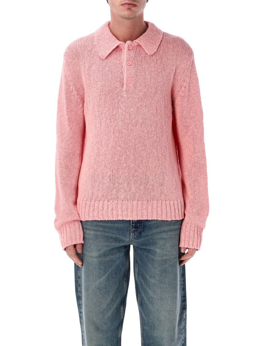 Sunflower Polo Misto Cotone Lino Regular Sweater