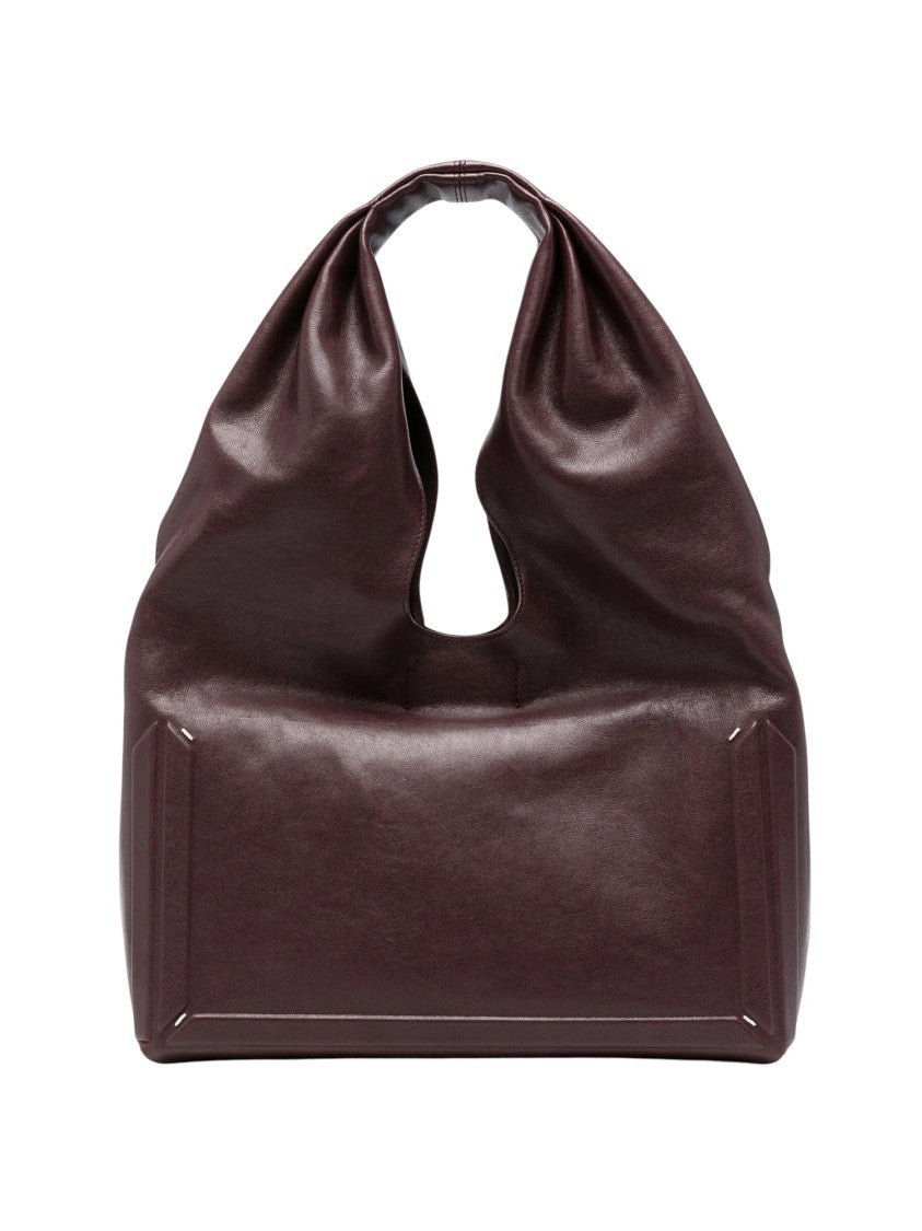 Maison Margiela Large Slouchy Glossy Leather Shoulder Bag