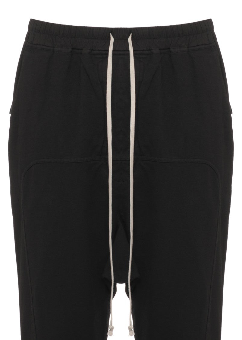 Drkshdw Black Relaxed Drawstring Cotton Pants