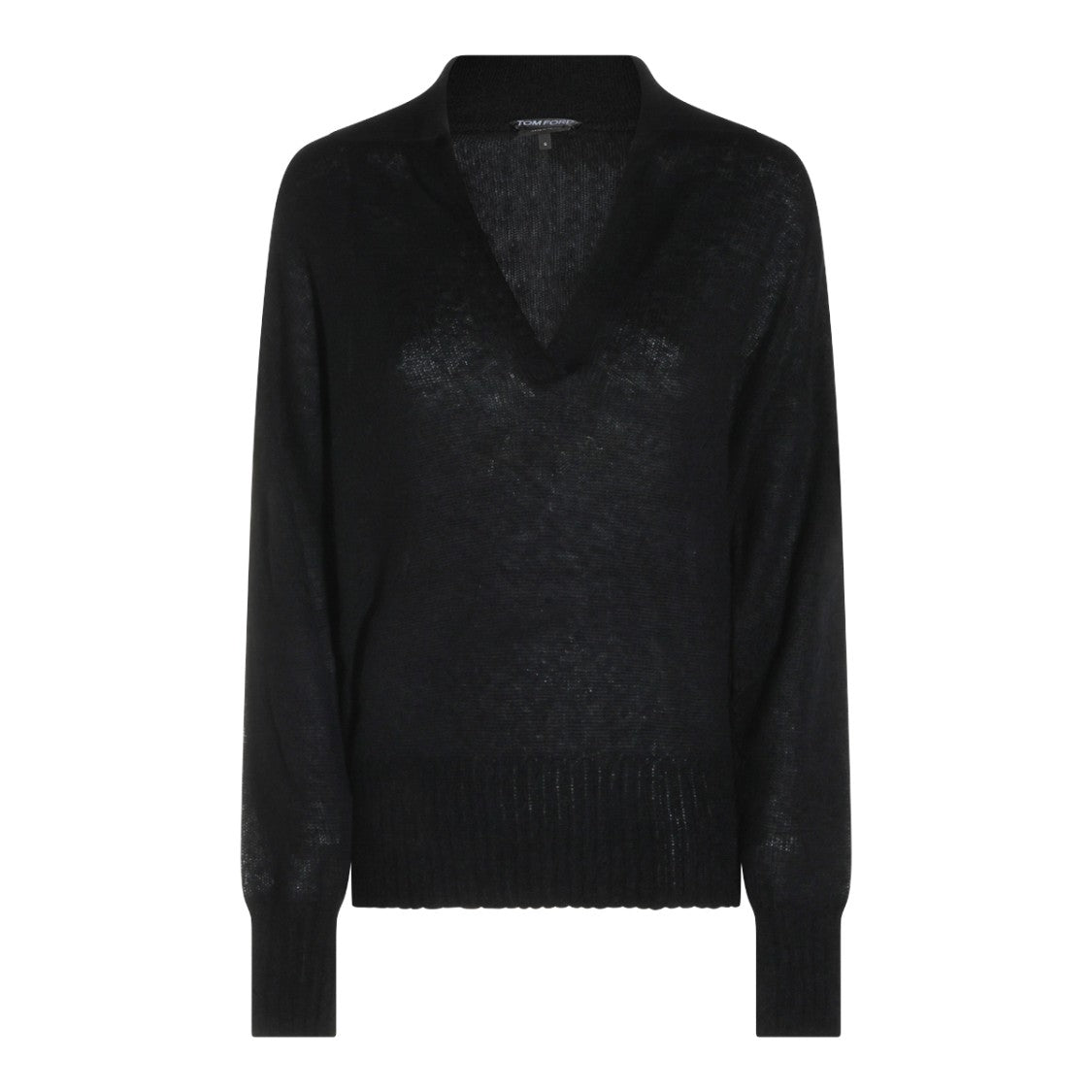 Tom Ford Long-Sleeve Top With Deep V-Neckline