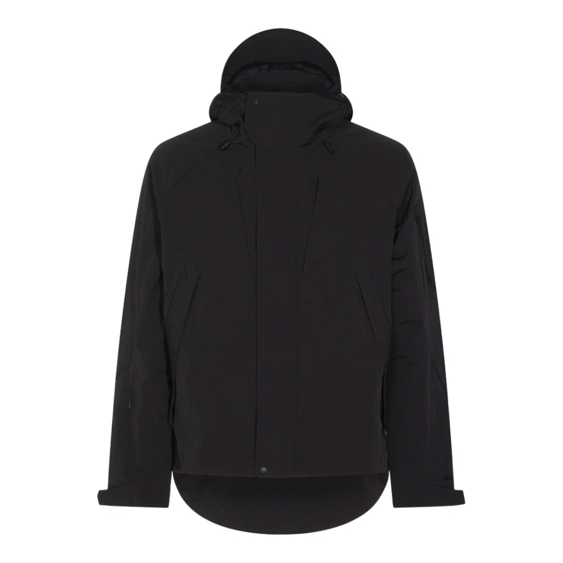 Jg1 Matte Black Jacket With Adjustable Hood