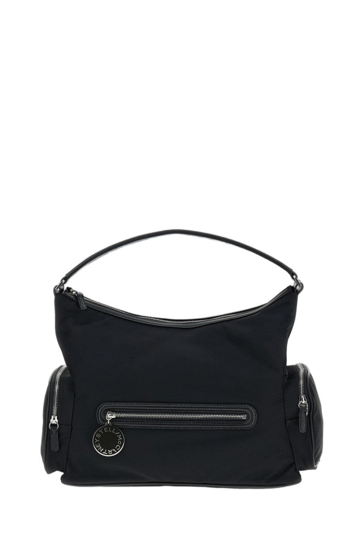 Stella Mccartney Black Dartmoor Econyl Nylon Shoulder Bag