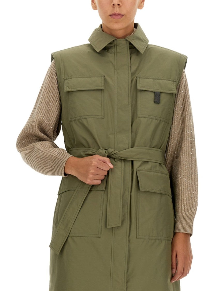 Brunello Cucinelli Taffeta Trench Coat